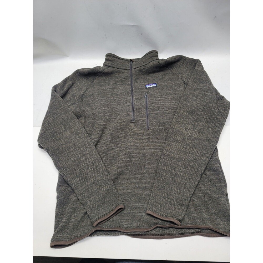 Patagonia Better Sweater Mens XL 1/4 Zip Fleece Pullover Jacket Brown 25521 - Picture 4 of 11